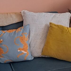 Set Of Two 24x24 Inch Throw Pillow Covers